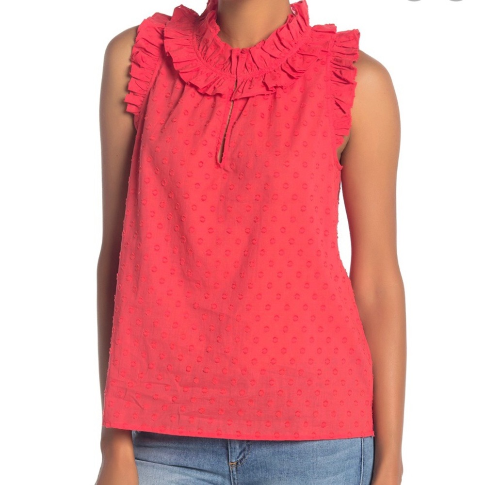 J. Crew Parquet Swiss Dot top